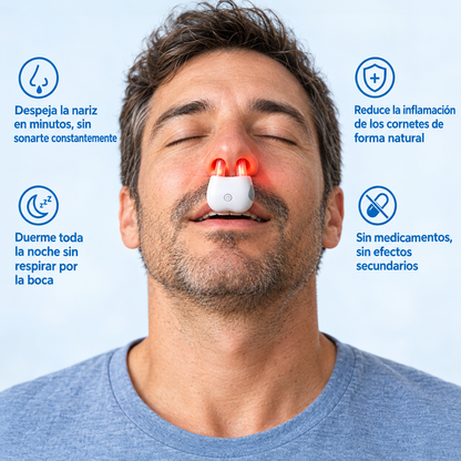 Dispositivo nasal luz roja
