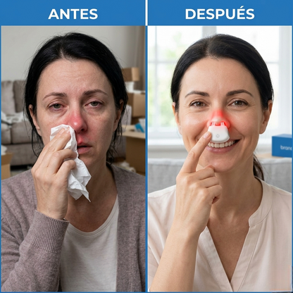 Dispositivo nasal luz roja