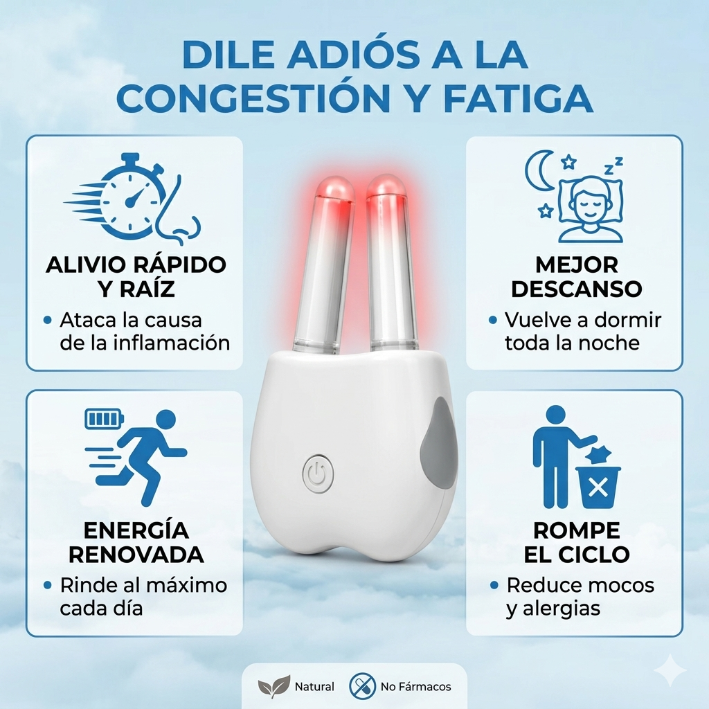 Dispositivo nasal luz roja